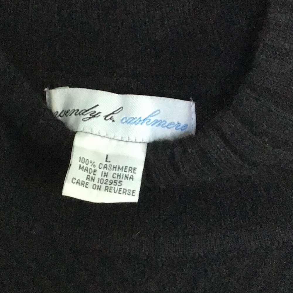 Cashmere Sweater, Black - Picture 3 of 3